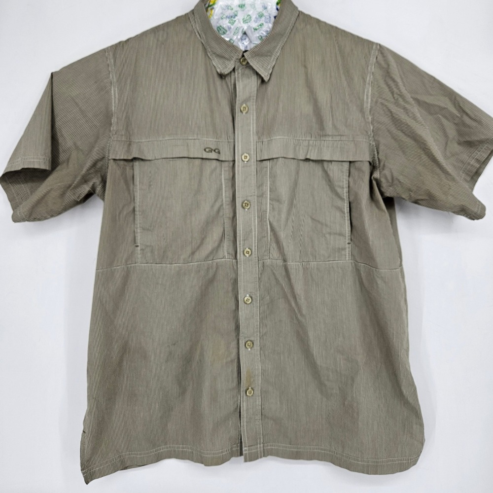 GameGuard Shirt Mens XXL‎ Vented Button Up Fishing Long Sleeve Gingham Outdoors